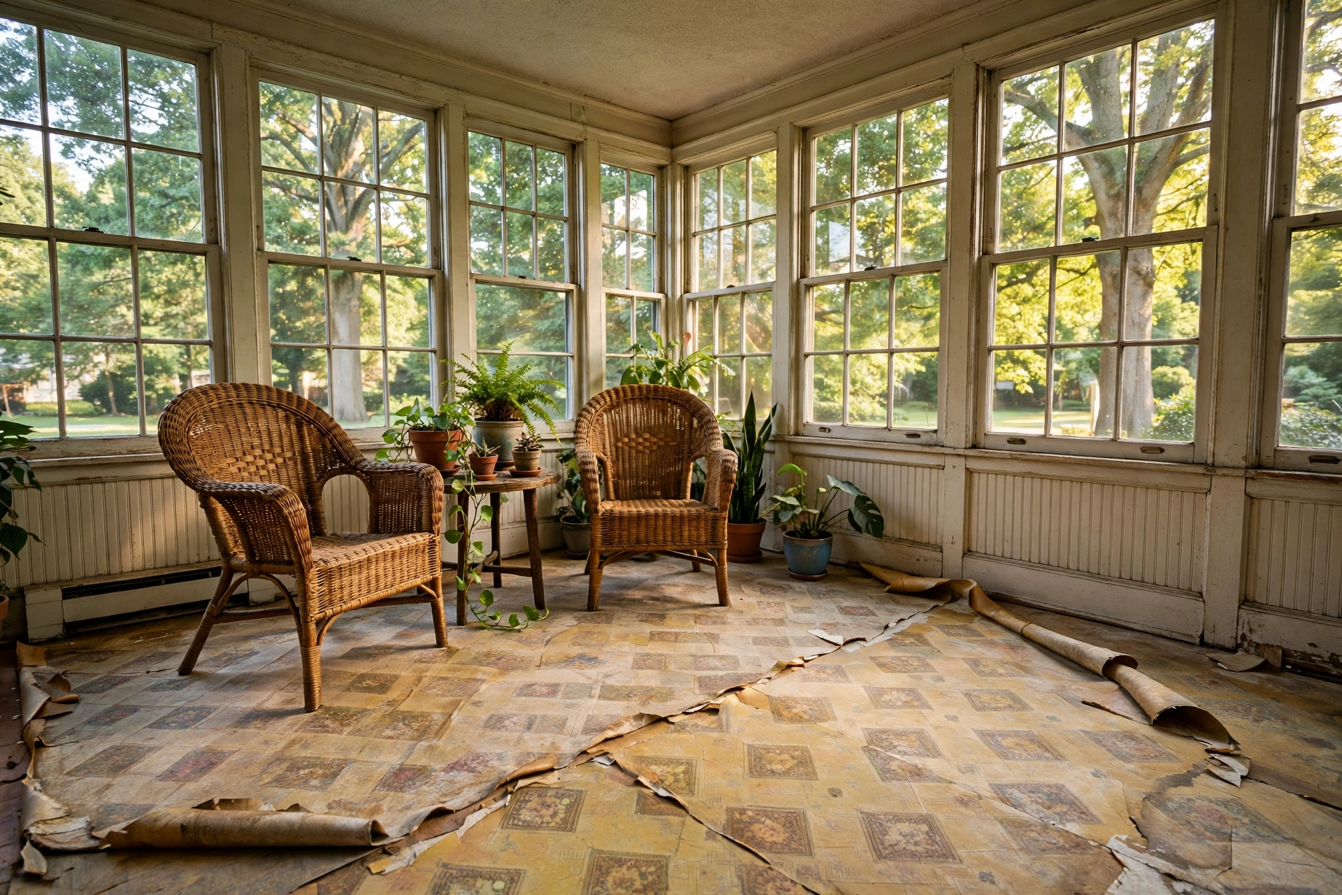Before photo,  Glue Down Vinyl Flooring in Collington, by Bowie LVT Flooring Company