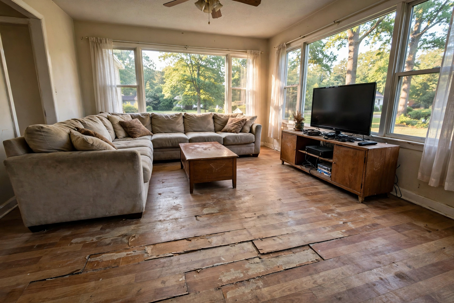 Before photo, Vinyl Flooring Replacement in Belair, by Bowie LVT Flooring Company