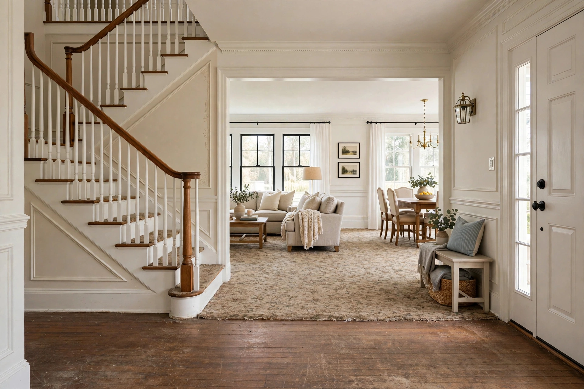 Before photo,  Whole Home LVT Flooring in Old Town Bowie, by Bowie LVT Flooring Company